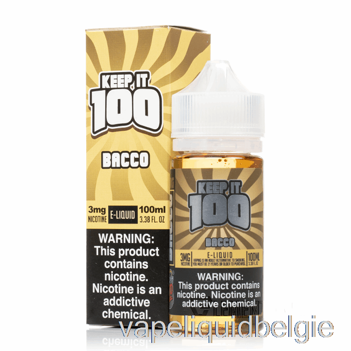 Vape Smaken Bacco - Bewaar Het 100 - 100 Ml 0 Mg